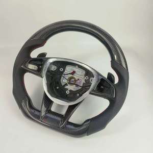 Volante in Fibra di Carbonio Personalizzato per <span class=keywords><strong>Mercedes</strong></span> W204 W205 W206 <span class=keywords><strong>C180</strong></span> C200 C300 C63 - Product Image 3