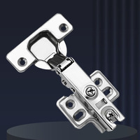 Charnière silencieuse à amortissement hydraulique 73 grammes pour portes d'armoires et de placards avec amortisseur de qualité aéronautique