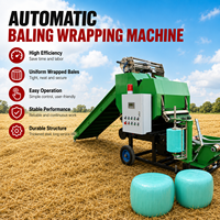 Vente directe usine Mini-presse à balles rondes pour ensilage avec enrouleur automatique, équipement agricole à bas prix