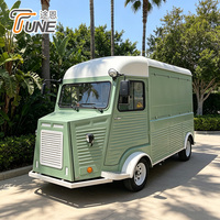 Camión de Comida Móvil Moderno, Remolque de Catering Totalmente Equipado, Carrito de Comida de Acero Inoxidable para Helados, Hot Dogs y Café