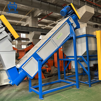 Ligne de lavage et de recyclage de bouteilles PET entièrement automatique 500-1000 kg/h avec système de retrait d'étiquettes, certifiée CE