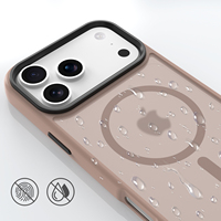 Pour iPhone 17 16 15 Mat Chargeur Sans Fil Téléphone Cas Lisse Tactile TPU PC Pare-chocs Couverture