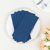 Serviettes de toilette jetables de qualité supérieure, couleur unie, effet lin, en papier Airlaid