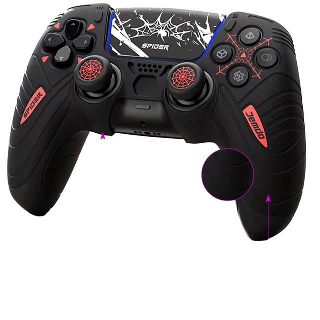 Jemdo Silicone Protective Cases for PS5 Silicone Cover for PS5 Controller Anti-Slip Sweatproof Grip Game Accessories