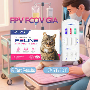 ชุดทดสอบอย่างรวดเร็วของแมวแมวชุดทดสอบสัตวแพทย์ FPV fcov F GIA ชุดทดสอบอย่างรวดเร็วชุดทดสอบสำหรับแมวแมวแมวแมว panleukopenia Giardia Antigen <span class=keywords><strong>Combo</strong></span> ทดสอบอย่างรวดเร็ว - Product Image 2