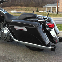 Sacoches de moto avec couvercles d'enceintes 6"x9" et loquets chromés compatibles avec Harley Touring Road Glide Street Glide 1993-2013