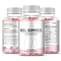 Aeglewell Marque Privée Gummies Maca Gingembre pour l'Augmentation et l'Amélioration des Fesses, Effet Lifting des Hanches et des Fesses, Gummies BBL