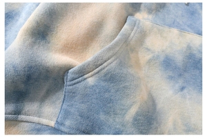 เสื้อฮู้ดสวมหัวผ้าฝ้ายออร์แกนิคสำหรับผู้ชายพิมพ์ลายกราฟิกผ้าเฟรนช์เทอร์รี่ย้อมสีสำหรับฤดูใบไม้ผลิ - Product Image 6