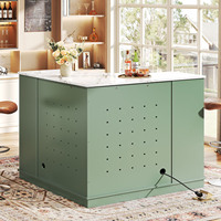 Armoire de rangement moderne pour cave à vin et bar, cadre en bois, portes coulissantes, panneau arrière en MDF miroir, composants en fer durables et écologiques