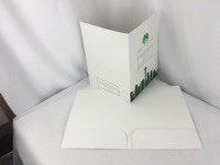 Carpeta de presentación con logotipo personalizado, carpeta de archivos de papel decorativa A5 para documentos escolares de tamaño carta