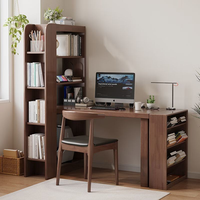 Bureau d'ordinateur portable/table d'étude en bois de chêne massif de style antique/table console sculptée à la main chinoise avec tiroir