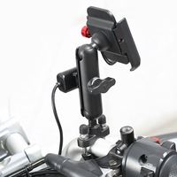 Support de téléphone portable en aluminium pour moto, avec chargeur USB et navigation GPS, accessoire pour moto