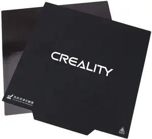 Creality CR-10 V2-Superficie de construcción magnética, cubierta de cama caliente para impresora 3D, ultraflexible, extraíble