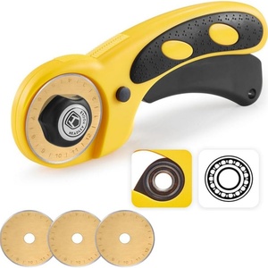 Bearing Design Quilting Cutter <b>Tools</b> Sharp Blade 45mm 60mm Fabric Rotary Cutter - Product Image 1