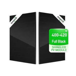 Sunwave panel <span class=keywords><strong>solar</strong></span> de Tejas negro completo tipo N HJT <span class=keywords><strong>Tech</strong></span> 400W 405W 410W 415W 420W módulo fotovoltaico - Product Image 3