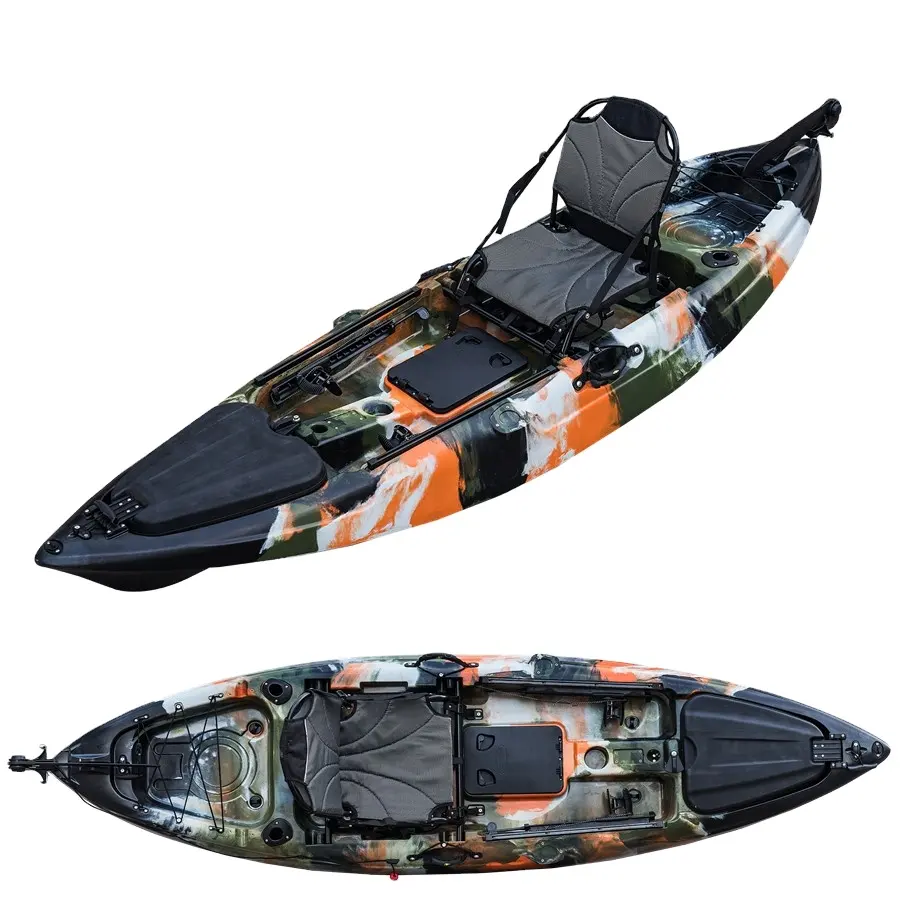 Rodster Angler in vendita pesca surf crociera rotostampato LLDPE plastica paddle pesce barche a remi sit on top Kayak