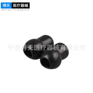ที่อุดหูแบบซิลิโคนรูปทรงน้ำเต้าสีดำ รุ่น DT803 ของ Detian อุปกรณ์เสริมสำหรับแพทย์ - Product Image 1