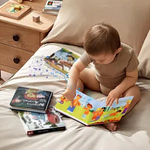 Fabrik benutzer definierte hochwertige Sound Board Buch Englisch Kindergarten Reime Musical Toy Sound Book für Kinder