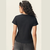 T-shirts blancs de luxe en coton TITI Custom Basic Y2k Blanks, t-shirts pour femmes, baby tees, crop tops