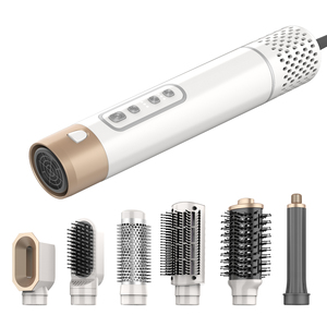 Styler rapide Brosse à air chaud One Step Hair Styler Sèche-cheveux Ligne rotative à 360 degrés Lisseur 5-en-1 à ions négatifs - Product Image 2