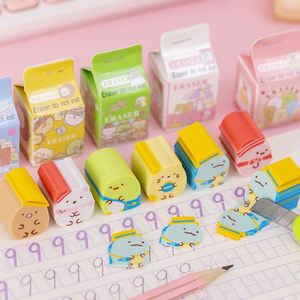 Gomme en caoutchouc X920 motif boîte de lait, design mini-animaux mignons et kawaii, modèle MAI-K32 pour enfants - Product Image 4
