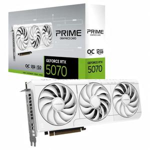 Tarjeta Gráfica Blanca de Triple Ventilador RTX 5070 OC Edition 12GB GDDR7 PCI Express GPU para Juegos de PC - Product Image 1