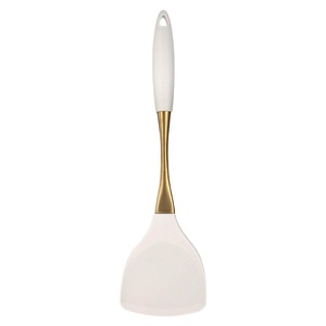 Silicone Kitchen Utensils Set 8 Pieces Gold <b>Handle</b> Heat Resistant Cooking Spoon Spatula Non Stick <b>Pan</b> Use - Product Image 3
