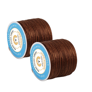 Hilo cosido encerado redondo de poliéster de colores personalizados de alta resistencia 0,8mm 70m 35g para tejer cuerdas - Product Image 1