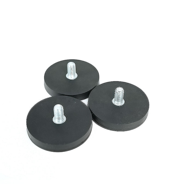 Rubber Coated Magnetic Holder Car Camera Magnetic Base Rubber Covered Magnet