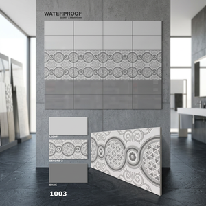 Fábrica de Foshan, azulejos de cerámica digitales grises de 300x600 mm, 30x60 cm, 12x24, proveedor de azulejos de piedra para pared en stock al por mayor. - Product Image 2