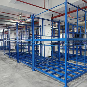 Estantes apilables plegables de alta resistencia, tamaños y capacidades de carga personalizables disponibles, estantes de almacenamiento plegables - Product Image 2