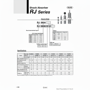 SMC Pneumatics Amortisseur RJ0805N - Product Image 1