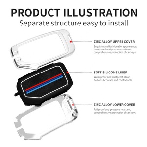 Funda <span class=keywords><strong>de</strong></span> Lujo <span class=keywords><strong>de</strong></span> Metal y Silicona <span class=keywords><strong>para</strong></span> Llave <span class=keywords><strong>de</strong></span> Coche Kia K5 K3 Seltos, Anticaída, Resistente al Desgaste, <span class=keywords><strong>Protector</strong></span> <span class=keywords><strong>de</strong></span> Llave Elegante con Llavero, Venta al por Mayor - Product Image 5