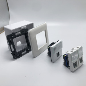 Toàn bộ bộ pháp 80*80 Legrand loại tấm, hộp dưới cùng, khung, và Keystone jack - Product Image 2