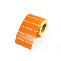 Couleur personnalisée 80mm x 24mm autocollant thermique direct 2 rangées d'étiquettes en papier adhésif de codes à barres imprimées étiquettes d'emballage d'imprimante thermique