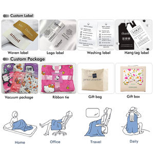 Manta de tapiz personalizada con estampado de franela de Jacquard a granel - Product Image 6