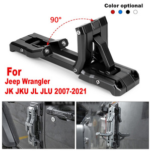 Aluminum Alloy Folding Side Steps For Jeep Wrangler JK JL 2007-2021 <b>Screw</b> Fixing Full <b>Set</b> - Product Image 3