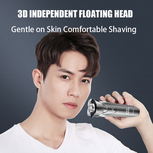 Afeitadora Eléctrica USB Impermeable para Hombre, Recortadora de Barba Facial, Maquinilla de Afeitar con Cabezal Magnético Flotante 3D, Afeitadoras Rotatorias - Product Image 4