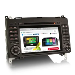 reproductor de cd de coche bluetooth Suppliers-Erisin-reproductor de DVD con GPS para coche, reproductor con navegador, CarPlay, 4G, DAB, DSP, para Benz B200, Viano, Vito, 7 pulgadas, Octa Core, Android 10,0