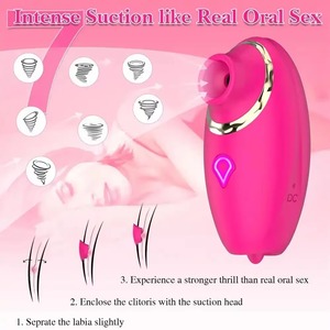 Vibrateur 3 en 1 pour la langue, la succion et le clitoris, 7 fréquences de succion, jouets sexuels pour femmes adultes, livraison directe, faible coût de transport - Product Image 3