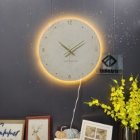 Horloge murale décorative moderne de luxe en métal et marbre de style nordique de 60 cm pour salon