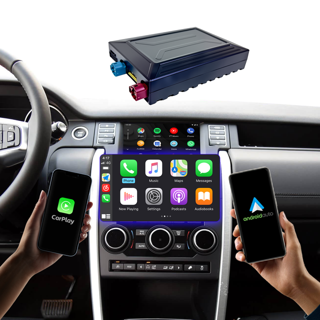 Wireless CarPlay Android Auto Interface for Land Rover Jaguar Harman 8 Inch System Full OEM Control Supported