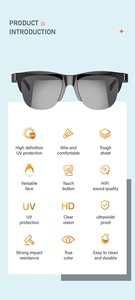 Gafas <span class=keywords><strong>de</strong></span> Sol Inteligentes Inalámbricas F06 2026, Auriculares con Diseño <span class=keywords><strong>de</strong></span> Oreja Abierta, Resistentes al Agua IPX-4, Plástico ABS, 3-4 <span class=keywords><strong>Horas</strong></span> <span class=keywords><strong>de</strong></span> Reproducción <span class=keywords><strong>de</strong></span> Música y Llamadas - Product Image 6