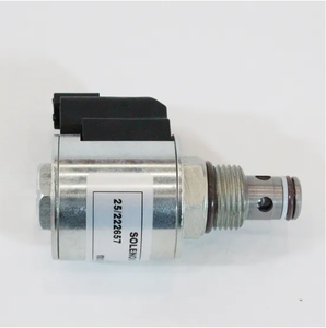 Válvula Solenoide Equivalente 25-222657 para Cargadora Excavadora, Sistema Hidráulico de 12V/24V CC, Piezas de Maquinaria de Construcción - Product Image 3