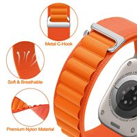 Édition Sportive - Nouveau bracelet pour IWatch - Matériau en nylon respirant tissé - Compatible avec Apple Watch Series