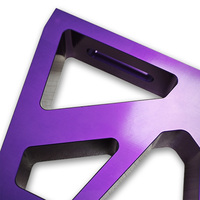 Precise Alignment CNC Machining OEM Aluminum Milling Drilling Turning Parts purple Shiny Precise Tolerance Custom Small Parts