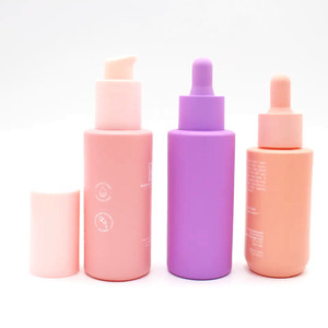 Skin Care Frosted Glass <b>Bottle</b> Packaging Luxury Custom 30ml 50ml 120ml 150ml Glass Serum <b>Bottle</b> with <b>Dropper</b> Lotion Pump <b>Bottle</b> - Product Image 5
