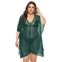Kant Mesh Haak Hollow Out Tassel Beach Cover Up Jurk See Through Bikini Cover Up Pareo En Sarong Met 14 kleuren