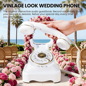 Libro <span class=keywords><strong>de</strong></span> Visitas para Boda con Teléfono Rotatorio Vintage |   Señalización para Jardines Costeros <span class=keywords><strong>de</strong></span> California |   Elegante Estación <span class=keywords><strong>de</strong></span> Mensajes Francesa para Recepción - Product Image 4
