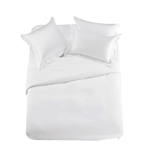 Đôi chải trắng sợi nhỏ được trang bị tấm ga trải giường đặt siêu mềm bedding <span class=keywords><strong>Set</strong></span> cho khách sạn - Product Image 6